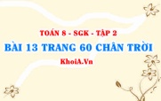 Bài 13 trang 60 Toán 8 Chân trời sáng tạo Tập 2